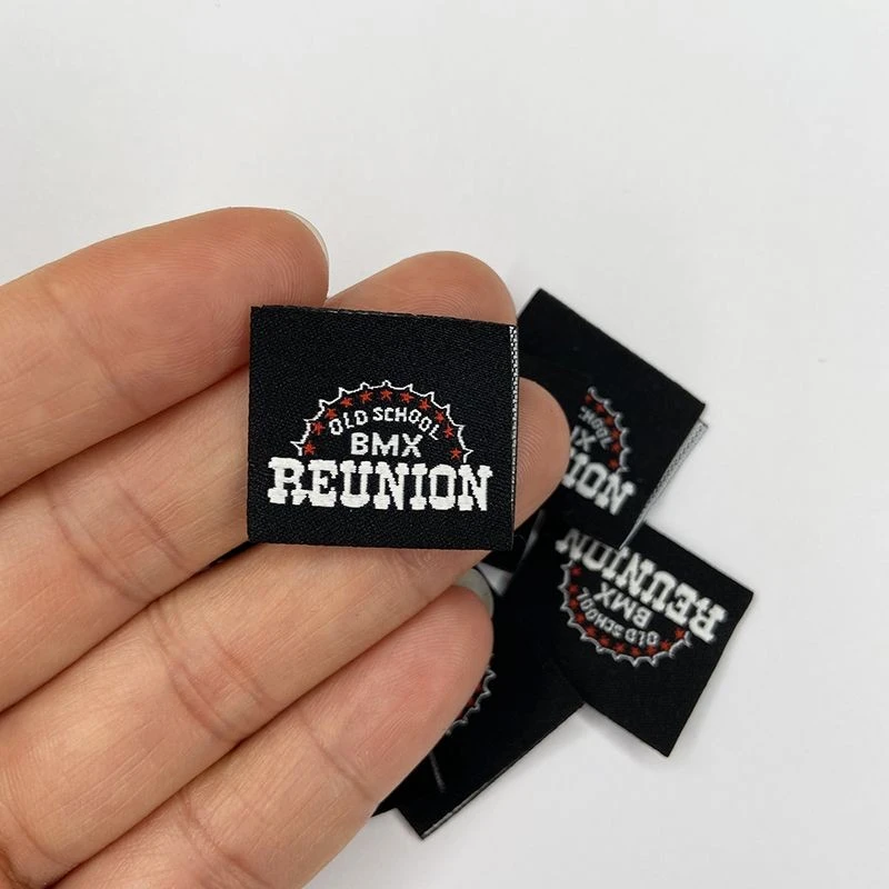 Center Fold Woven Label high quality