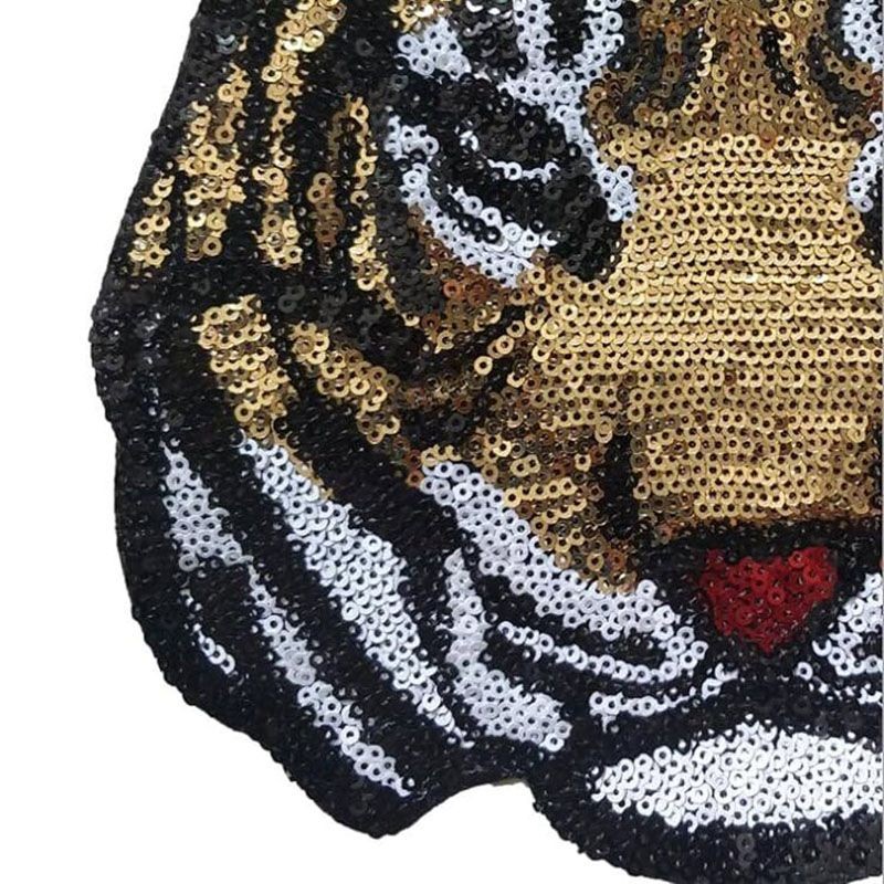 Iron On Sequin Embroidery Patch factory